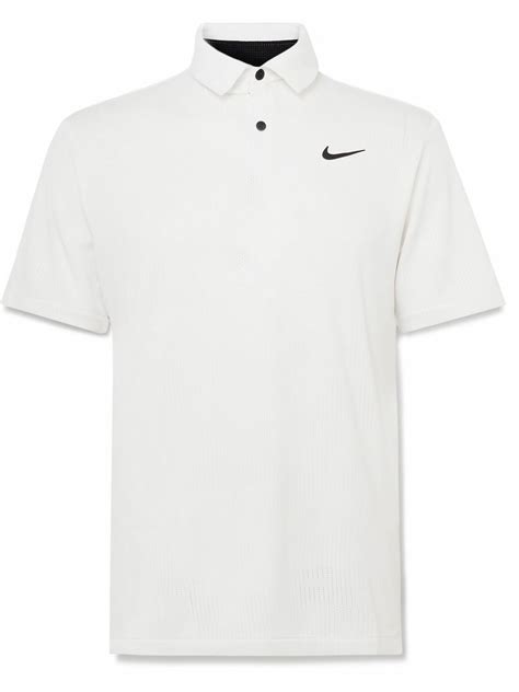 Nike Golf - Tour Dri-FIT Jacquard Golf Polo Shirt - White Nike Golf