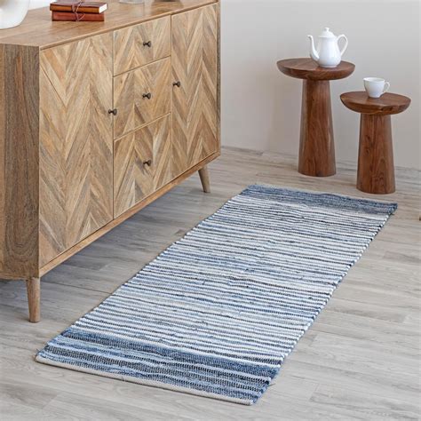 Buy HOMEMONDE Bohemian Recycled Chindi Rug Runners Hand Woven Luxury 2 ...