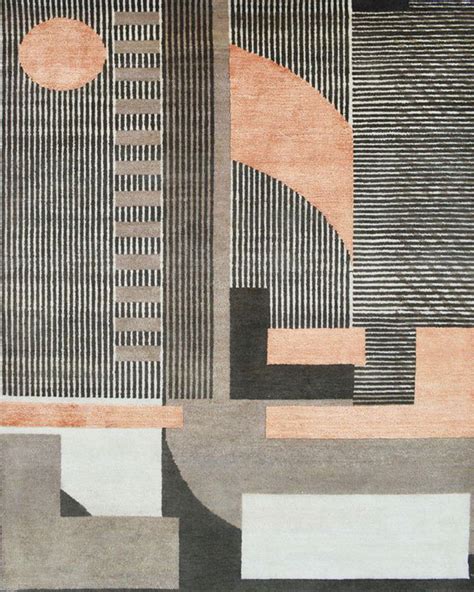 Sunset Grid | Modern | Spatial | Hand-Knotted Rugs – Cocoon Fine Rugs