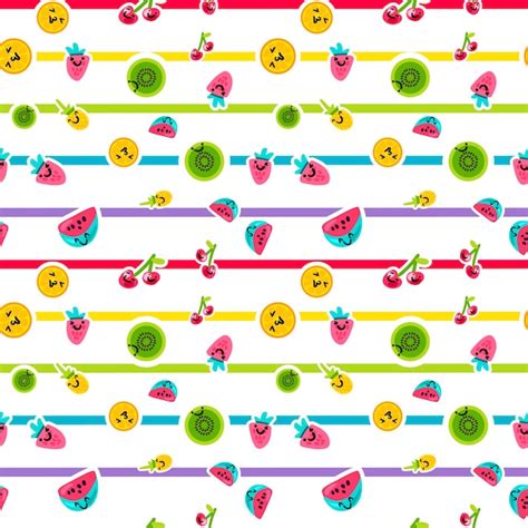 Summer fruits patterns | Premium Vector