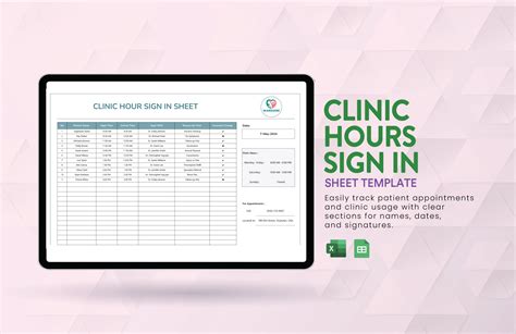Restroom Sign in Sheet Template in Excel, Google Sheets - Download ...