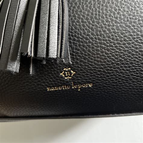 Gorgeous Nanette Lepore Purse Shoulder Bag Black Faux Leather Tote | eBay