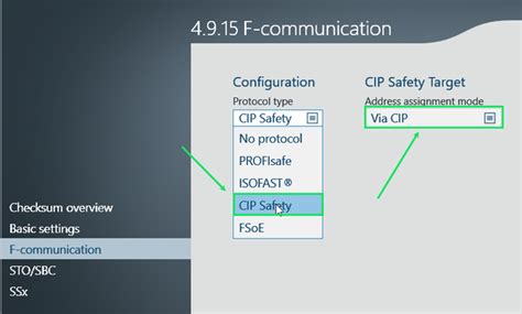 Sicherheitsziel über CIP zuweisen