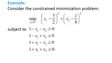 Image result for KKT Conditions Example