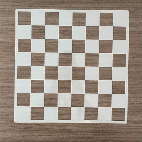 10,8x10,8 polegadas estênceis modernos de tabuleiro de xadrez, modelo ...