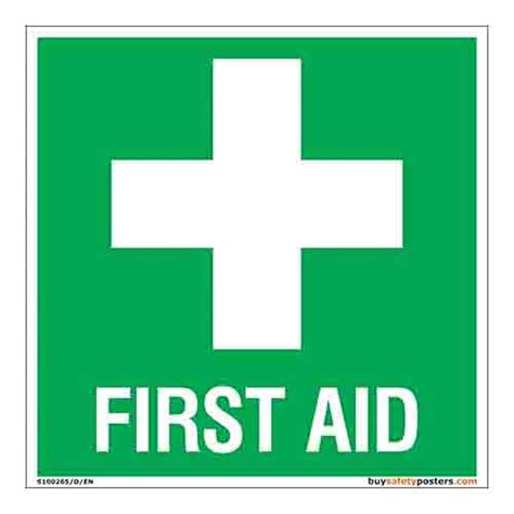 buysafetyposters.com -"First Aid" Signs in English - Vinyl Sun Board ...