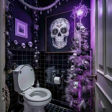 20 Spooky, Stylish And Simple Halloween Bathroom Decor Ideas » Decor Ranch