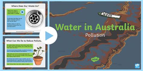 Water Pollution in Australia PowerPoint-Australia - Twinkl