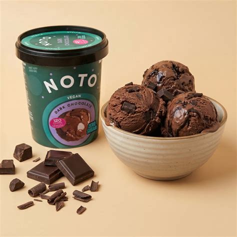 VEGAN DARK CHOCOLATE 500ML – NOTO Healthy Ice Cream