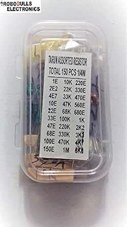 ROBOBULLS ELECTRONICS Resistor Kit 150 Pcs : Amazon.in: Industrial ...