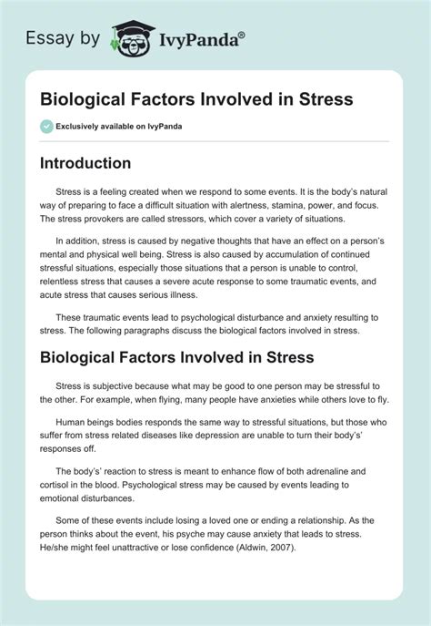 Biological Stress Examples 的图像结果