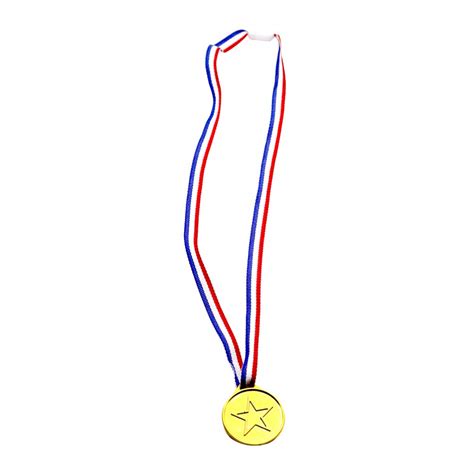 Buy VILLCASE 100pcs Plastic Gold Medals for Kids Necklaces Toy Medals ...