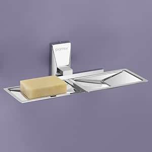 Plantex 304 Grade Stainless Steel Double Soap Dish/Soap Case/Soap ...