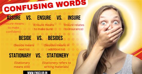Common Confusing Words in English: List, Uses & Examples