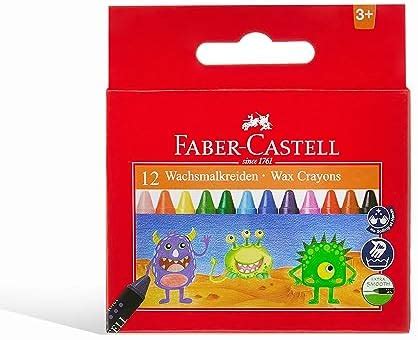 Faber Castell Wax Crayon Set - 75mm, Pack of 12 (Assorted) : Amazon.in ...