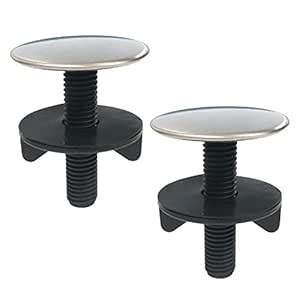 LiXiongBao 2 Pack Stainless Steel & Acrylonitrile Butadi Sink Plug ...