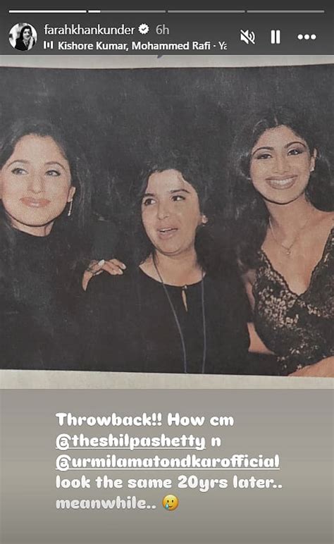 Farah Khan Wonders How Shilpa Shetty & Urmila Matondkar Look Same Even ...