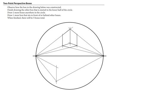 Image result for Two-Point Perspective Box Drawing