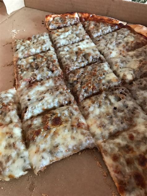 Menu at George's Vineyard pizzeria, Northfield