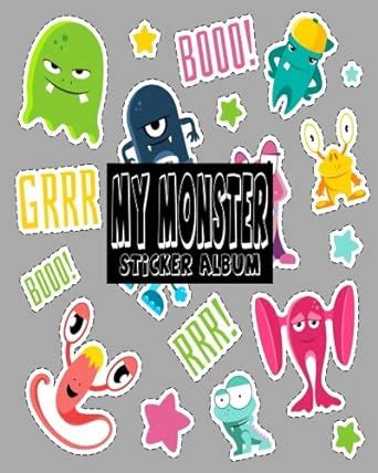Buy My Monster Sticker Album: Blank Sticker Book, Sticker Book ...