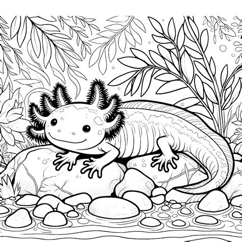 Axolotl Coloring Pages 26 - Coloring Pages Gem