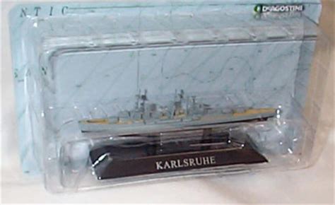 Buy deagostini warships collection karlsruhe ship 1:1250 scale diecast ...