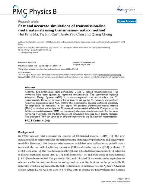 Image result for Transmission Matrix Method