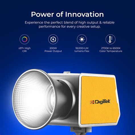 Buy Digitek (DCL 200 WBC) 200W Bi-Color Continuous LED Video Light
