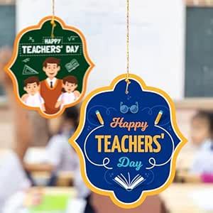 Buy TOYXE Teachers Day Decoration Hanging Set of 10 | Paper Hanging ...