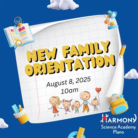 New Family Orientation, 550 Talbert Dr, Plano, TX, 8 August 2025 ...