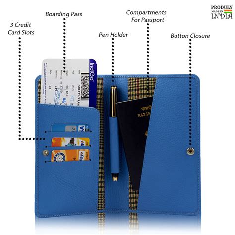 Genuine Gritty Leather Unisex Navy Blue Multi-purpose Holder ...