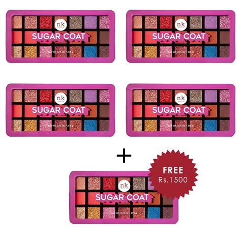Nicka K 21 Color Eyeshadow Palette - Sugar Coat 4pc Set + 1 Full Size ...