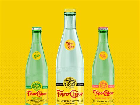 Bottles of Topo Chico mineral water seen on ice at Atmosphere City of Angels Launch Party Powered by