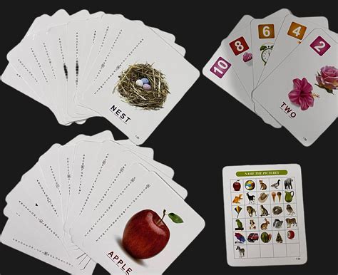 Flash cards Alphabet Numbers 64 pictures – KnowHowArtCraft