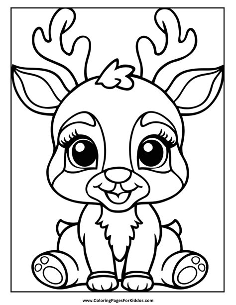 Reindeer Coloring Pages: 10 Free Printable PDFs