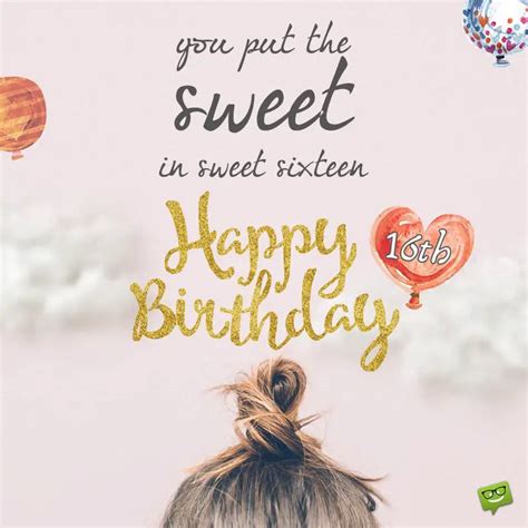 For my Sweet Sixteen | Happy 16th Birthday Wishes