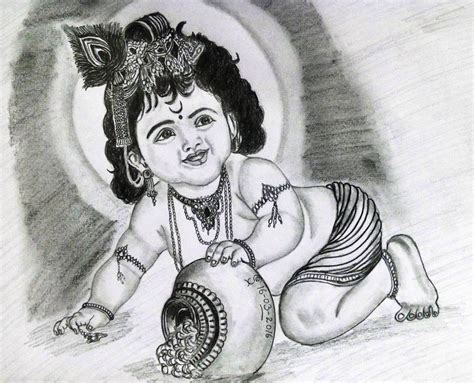 Lord Krishna Drawings Pencil