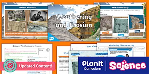 Science: Rocks: Weathering and Erosion Year 3 Lesson 3