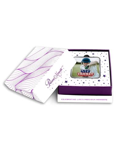 Precious Moments Personalised BIS Hallmarked Sports Silver Square Coin