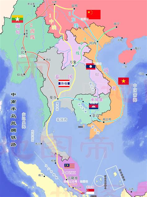 东南亚地图_东亚地图高清版大图 - 随意贴