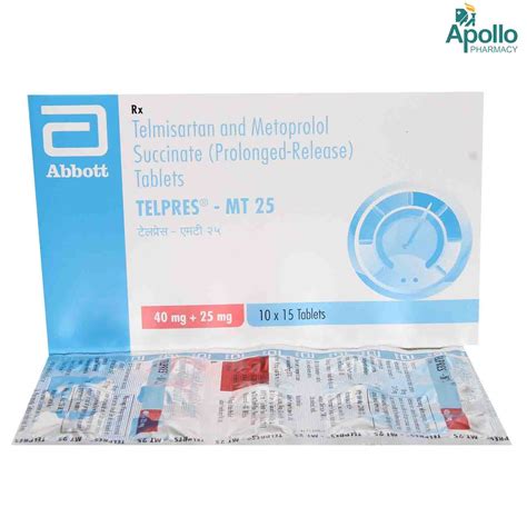 TELPRES MT 25MG TABLET 15'S Price, Uses, Side Effects, Composition ...