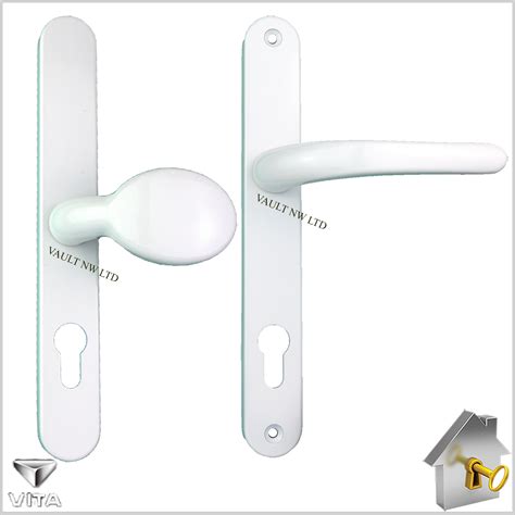 Door handle UPVC Door Handle Lever Pad action White Chrome Brass Black ...