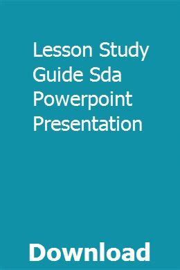 Image result for SDA Lesson Guide