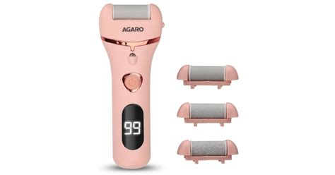 AGARO Callus Remover with 3 Interchangeable Head Rollers, Electronic ...