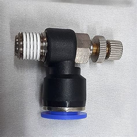 Mercury Pneumatic Push Type Elbow Flow Control Valve Size: 1/4" X 04 MM ...