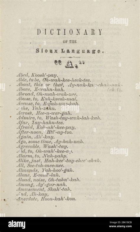 Image result for Sioux Language