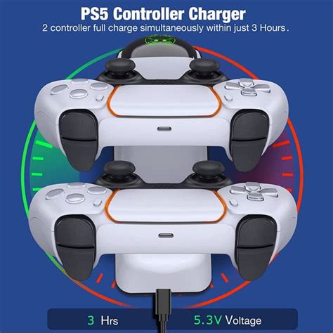 Buy BEBONCOOL PS5 Controller Charger Dock,Playstation 5 Accessories ...