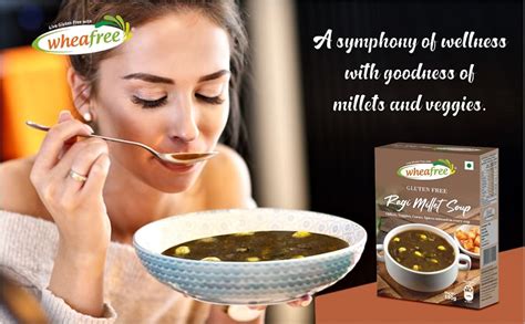 Wheafree Gluten-Free Instant Ragi Millet Soup Mix | High Fiber | Easy ...