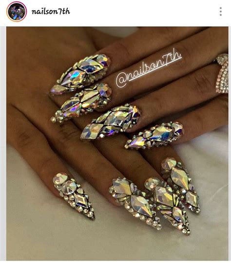 Pin by Suzette Washington on Nails Lit | Cardi b nails, Christmas nails ...