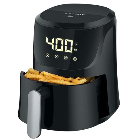 LATURE 4.2 QT Air Fryer Oven Cooker with Temperature and Time Control ...